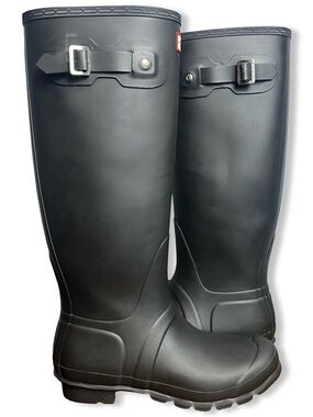 Hunter Original Tall Matte Black Waterproof Rain Boots Women's US 9 EU 40